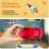 image:imagePicassoTiles 2 Piece Car Mini Truck Construction Kit Toy Set Vehicle for Magnetic Blocks Building Tile Sensory Magnet Toys Bricks STEM amp Learning Educational School Puzzle Girls Boys Toddlers Ages 3Red  Blue