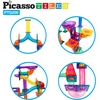 image:imagePicassoTiles 200PC Marble Run Race Track  60PC Magnet Tiles Fun amp Creative Playset Bundle STEAM Learning amp Educational Sensory Toy for Preschool amp Kindergarten Kids Ages 3 A Classroom Must Have