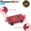 image:imagePicassoTiles 2PC Magnet Car Trucks  4 Family People Action Figures Expansion Bundle STEAM Educational Playset for Creative Fun and Learning Construction Play Pretend Play Toy for Kids