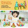 image:imagePicassoTiles 36pcs Mini Size Magnetic Tiles Magnet Toys Diamond Series Sensory Construction Building Blocks Set STEM Learning Travel Size Educational Toy for Kids Boys Girls Toddlers Age 3 PTM3636pcs Mini Magnetic Tiles