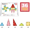 image:imagePicassoTiles 36pcs Mini Size Magnetic Tiles Magnet Toys Diamond Series Sensory Construction Building Blocks Set STEM Learning Travel Size Educational Toy for Kids Boys Girls Toddlers Age 3 PTM3636pcs Mini Magnetic Tiles
