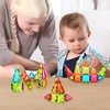 image:imagePicassoTiles 36pcs Mini Size Magnetic Tiles Magnet Toys Diamond Series Sensory Construction Building Blocks Set STEM Learning Travel Size Educational Toy for Kids Boys Girls Toddlers Age 3 PTM3636pcs Mini Magnetic Tiles