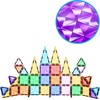 image:imagePicassoTiles 40PC Magnetic Mini Diamond Building Tiles  Mini Tiles Expansion Car Truck with 2 Action Figures Travel Size OnTheGo STEAM Learning Playset Pretend Play Toy for Boys and Girls