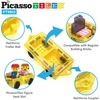 image:imagePicassoTiles 40PC Magnetic Mini Diamond Building Tiles  Mini Tiles Expansion Car Truck with 2 Action Figures Travel Size OnTheGo STEAM Learning Playset Pretend Play Toy for Boys and Girls