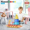 image:imagePicassoTiles 60PC Magnet Tiles  30PC Race Car Track Fun amp Creative Playset Bundle STEAM Learning Enhance Construction Skills HandEye Coordination and Fine Motor Skills Gift for Boys and Girls