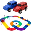 image:imagePicassoTiles 60PC Magnet Tiles  30PC Race Car Track Fun amp Creative Playset Bundle STEAM Learning Enhance Construction Skills HandEye Coordination and Fine Motor Skills Gift for Boys and Girls