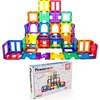 image:imagePicassoTiles 60PC Magnet Tiles  42PC Clipin Windows amp Doors Building Bundle STEAM Educational Playset for Creative Fun and Learning Construction Play Design Art Project Toy Gift Idea for Kids
