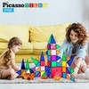 image:imagePicassoTiles 80PC Magnetic Diamond Tiles  12PC Mirror Building Blocks Expansion Bundle STEAM Learning amp Educational Sensory Playset for Preschool and Kindergarten Kids Ages 3 Great Gift Idea