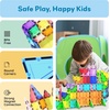 image:imagePicassoTiles Magnet Tile Building Block Set Magnetic Construction Square Triangle Tiles Toy Kit Sparking Creativity Geometric Shapes STEM Educational Learning Brain Development Kids Ages 3 PB24Multicolor