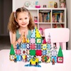 image:imagePicassoTiles Magnet Tile Building Block Set Magnetic Construction Square Triangle Tiles Toy Kit Sparking Creativity Geometric Shapes STEM Educational Learning Brain Development Kids Ages 3 PB24100pcs