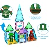 image:imagePicassoTiles Magnet Tile Building Block Set Magnetic Construction Square Triangle Tiles Toy Kit Sparking Creativity Geometric Shapes STEM Educational Learning Brain Development Kids Ages 3 PB24100pcs