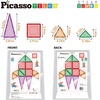 image:imagePicassoTiles Magnet Tile Building Block Set Magnetic Construction Square Triangle Tiles Toy Kit Sparking Creativity Geometric Shapes STEM Educational Learning Brain Development Kids Ages 3 PB2424 Pcs