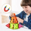 image:imagePicassoTiles Magnet Tile Building Blocks Mini Diamond Series Magnetized Toy Travel Size Compact Portable Magnetic Construction Block STEM Sensory Toy Early Education Learning Kids Ages 3 PTM1212pc