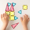 image:imagePicassoTiles Magnet Tile Building Blocks Mini Diamond Series Magnetized Toy Travel Size Compact Portable Magnetic Construction Block STEM Sensory Toy Early Education Learning Kids Ages 3 PTM1212pc