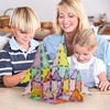 image:imagePicassoTiles Magnetic Tiles Blocks Magnet Tile Magnets Building Blocks Construction Toy Set with Reflective Leaf Flakes Magnetic Building Tiles Toys STEM Learning Kit Stacking Block Playset PTJ48