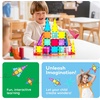 image:imagePicassoTiles Magnetic Tiles Rocket Set Construction Toy Magnet Building Block Engineering STEM Learning Child Brain Development Stacking Kit Window Door Playboard for All Ages 3 and Up PT36B