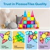 image:imagePicassoTiles Magnetic Tiles Rocket Set Construction Toy Magnet Building Block Engineering STEM Learning Child Brain Development Stacking Kit Window Door Playboard for All Ages 3 and Up PT36B