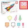 image:imagePicassoTiles Magnetic Tiles Rocket Set Construction Toy Magnet Building Block Engineering STEM Learning Child Brain Development Stacking Kit Window Door Playboard for All Ages 3 and Up PT36B