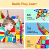 image:imagePicassoTiles Magnetic Tiles Rocket Set Construction Toy Magnet Building Block Engineering STEM Learning Child Brain Development Stacking Kit Window Door Playboard for All Ages 3 and Up PT36B