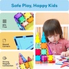 image:imagePicassoTiles Magnetic Tiles Rocket Set Construction Toy Magnet Building Block Engineering STEM Learning Child Brain Development Stacking Kit Window Door Playboard for All Ages 3 and Up PT36B