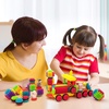image:imagePicassoTiles PTB151 151pcs Hedgehog Lock Block STEM Building Tiles Truck Theme Set Learning Playset STEM Toy Set Educational Kit Child Brain Development Preschool Kindergarten Toy wAnimal FiguresTruck Theme