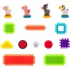 image:imagePicassoTiles PTB151 151pcs Hedgehog Lock Block STEM Building Tiles Truck Theme Set Learning Playset STEM Toy Set Educational Kit Child Brain Development Preschool Kindergarten Toy wAnimal FiguresTruck Theme