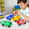 image:imagePicassoTiles Vehicle Set Magnetic Car Toy Construction Block Parts Ages 3Blue  Red  Yellow  Green