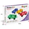 image:imagePicassoTiles Vehicle Set Magnetic Car Toy Construction Block Parts Ages 3Blue  Red  Yellow  Green