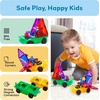 image:imagePicassoTiles Vehicle Set Magnetic Car Toy Construction Block Parts Ages 3Yellowgreen