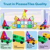 image:imagePicassoTiles Vehicle Set Magnetic Car Toy Construction Block Parts Ages 3Yellowgreen