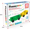 image:imagePicassoTiles Vehicle Set Magnetic Car Toy Construction Block Parts Ages 3Yellowgreen