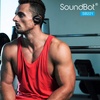 image:imageSoundbot Behind the Neck Headphones Sweat Resistant SecureFit for Sports  20hr music streaming 25hr handsfree calling builtin voice command sleek black finish lightweight allday comfort fit