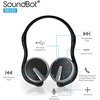 image:imageSoundbot Behind the Neck Headphones Sweat Resistant SecureFit for Sports  20hr music streaming 25hr handsfree calling builtin voice command sleek black finish lightweight allday comfort fit