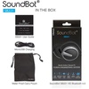 image:imageSoundbot Behind the Neck Headphones Sweat Resistant SecureFit for Sports  20hr music streaming 25hr handsfree calling builtin voice command sleek black finish lightweight allday comfort fit