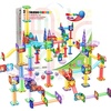 image:imagePicassoTiles 108 Piece Marble Run Race Track Set with LED Cars STEM Ages 3  2 LightUp Vehicles 4 Magnetic Marbles BPAFree Expandable Collection Fine Motor SkillsProblemSolving ScreenFree ToyMarble Run 150 Pcs