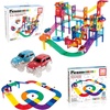 image:imagePicassoTiles 108PC Marble Run  30PC Magnetic Race Car Track Fun amp Creative Playset STEAM Learning Enhance Construction Skills HandEye Coordination and Fine Motor Skills Gift for Boys and Girls