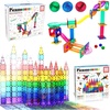 image:imagePicassoTiles 60PC Magnet Tiles  50PC Marble Run Race Track Fun amp Creative Playset Bundle STEAM Learning amp Educational Sensory Toy for Preschool amp Kindergarten Kids Ages 3 A Classroom Must Have