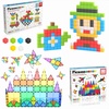 image:imagePicassoTiles Building Bundle 108PC Magnetic Puzzle Cube Set  60PC Magnet Tiles Construction Blocks Playset STEAM Educational Toy for Creative Fun and Learning Construction Play Gift Idea for Kids