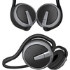 image:imageSoundbot Behind the Neck Headphones Sweat Resistant SecureFit for Sports  20hr music streaming 25hr handsfree calling builtin voice command sleek black finish lightweight allday comfort fit