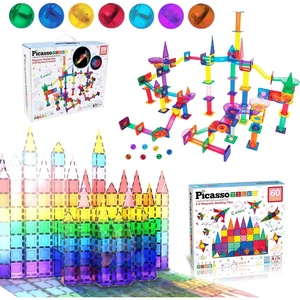 image:imagePicassoTiles 200PC Marble Run Race Track  60PC Magnet Tiles Fun amp Creative Playset Bundle STEAM Learning amp Educational Sensory Toy for Preschool amp Kindergarten Kids Ages 3 A Classroom Must Have