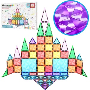 image:imagePicassoTiles Magnetic Tiles Building Blocks Mini Size Diamond Series Magnet Toys Travel Size OnTheGo Magnets Construction Sensory Toys Gifts Educational Set Toddlers STEM Learning Kit Playset PTM40Mini 80pcs