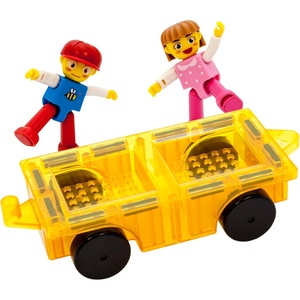 image:imagePicassoTiles Vehicle Set Magnetic Car Toy Construction Block Parts Ages 3Car Play Setaction Figures
