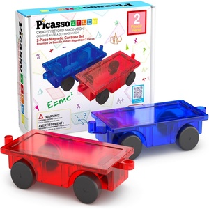 image:imagePicassoTiles Vehicle Set Magnetic Car Toy Construction Block Parts Ages 3Red